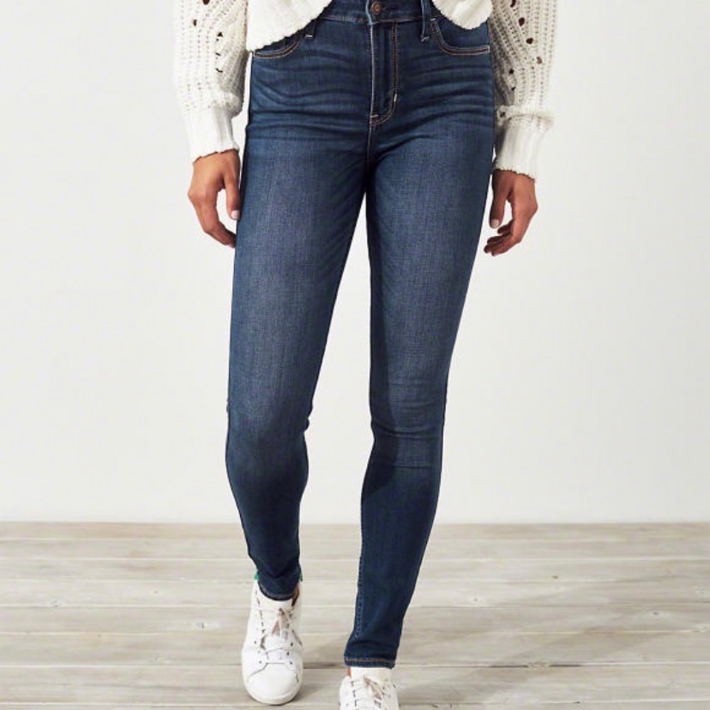 Navy blue jeans from hollister